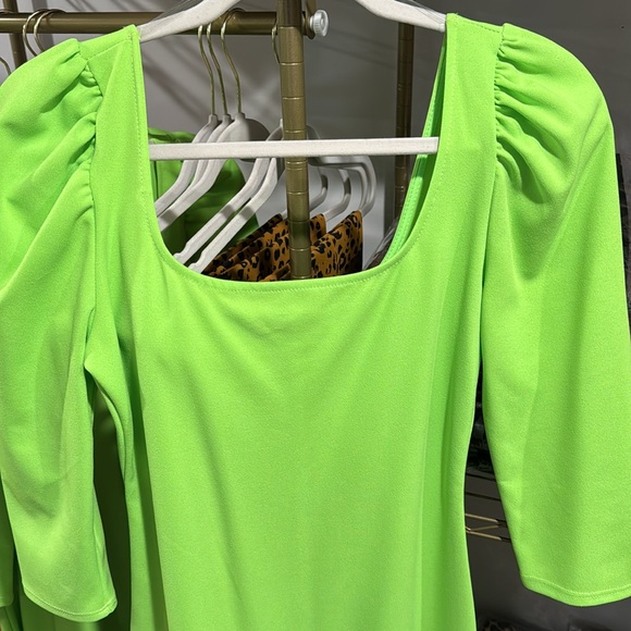 Lime Green Dress - Picture 3 of 4